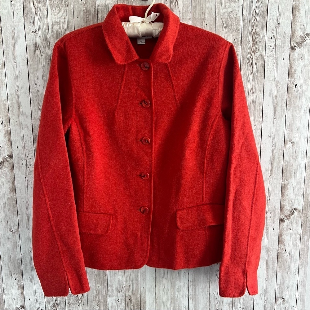 Pendleton Vibrant Red Women's Wool Light Fitted Jacket Medium
